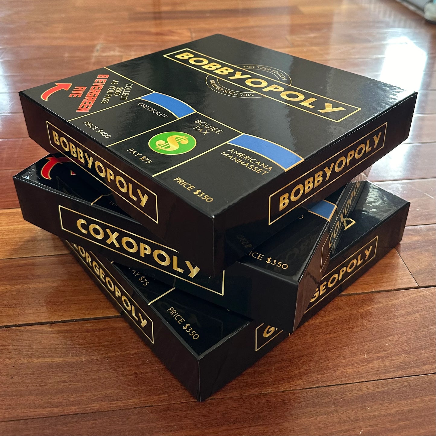 Black & Gold Edition: Customopoly Board Game
