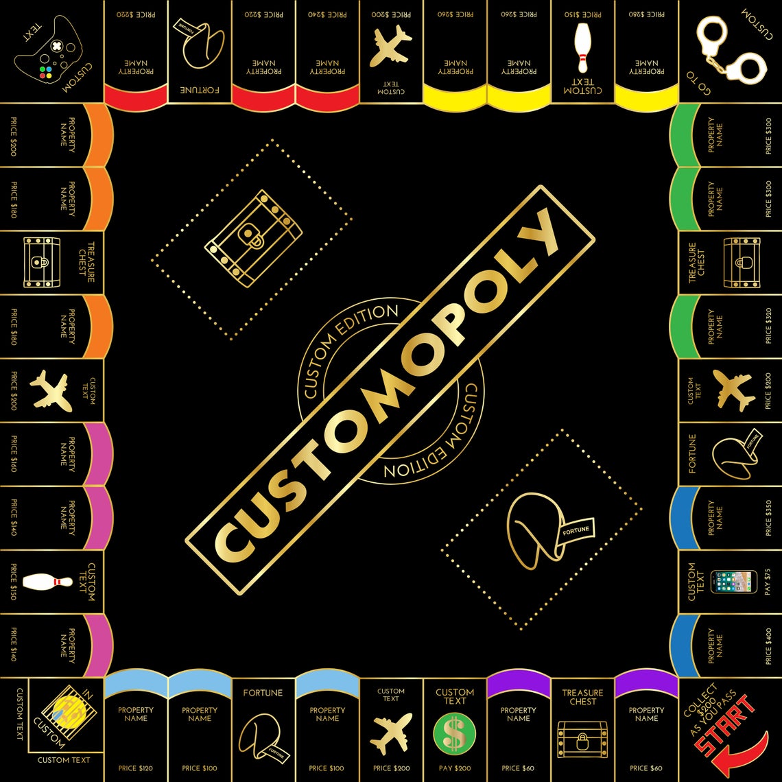 Monopoly Board Game Template