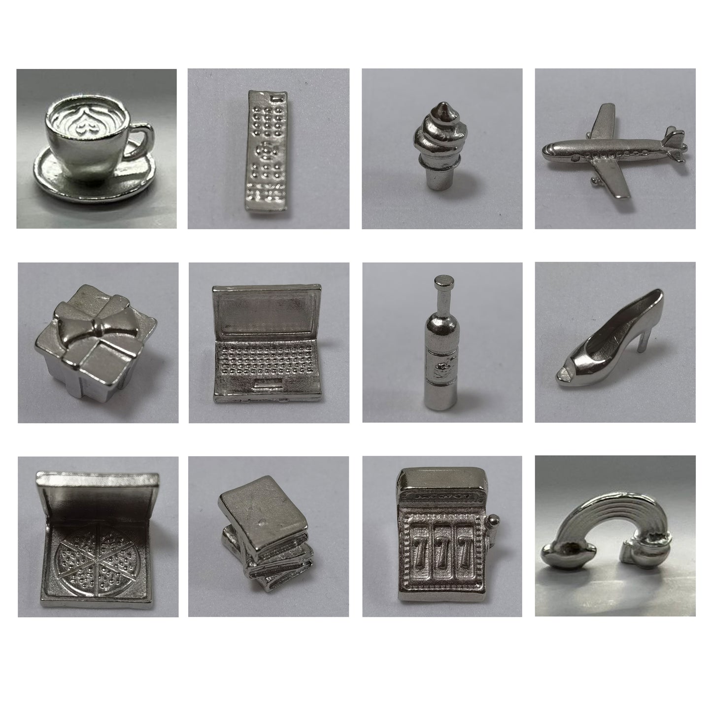 Metal Monopoly Tokens - Choose your own Game pieces