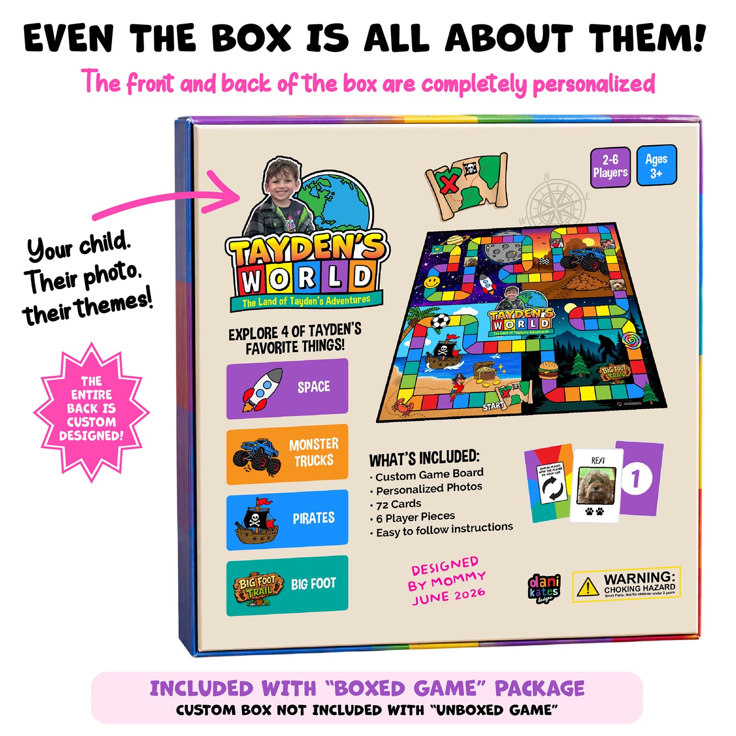 Personalized Kids Board Game (Ages 3-7)