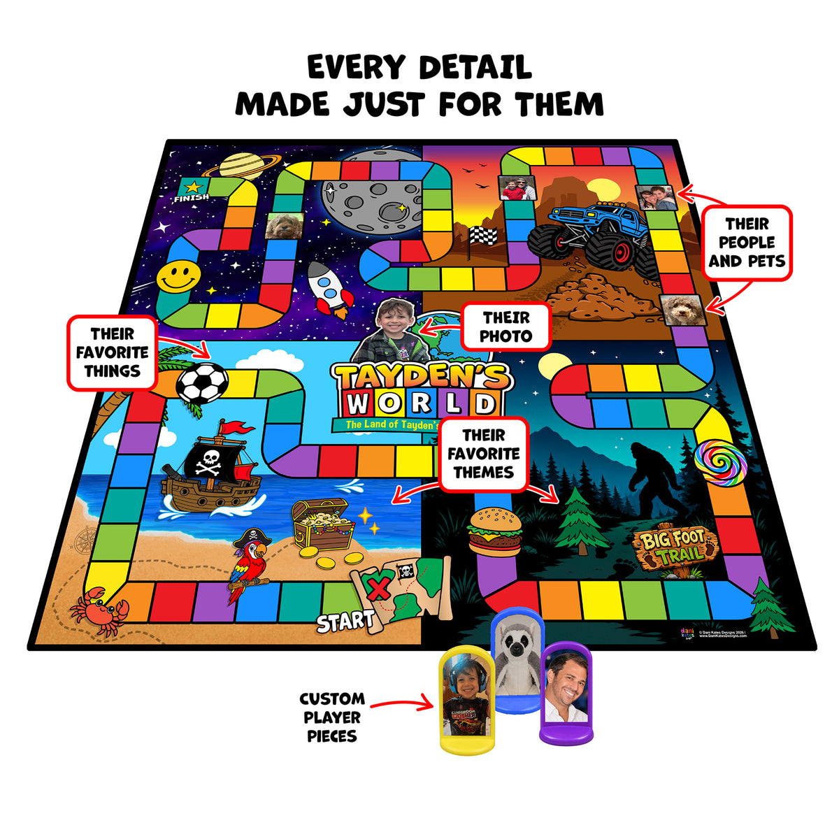 Personalized Kids Board Game (Ages 3-7)