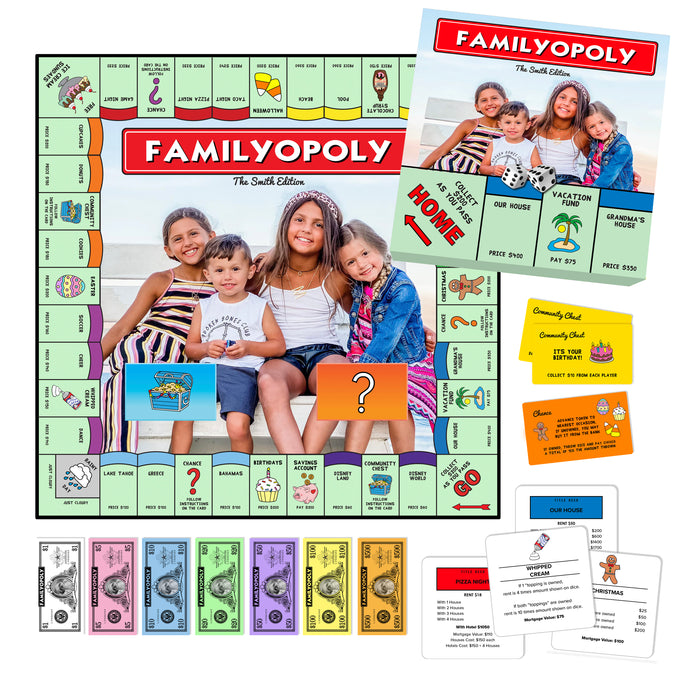 Custom Monopoly Game. Make my own board game with Custom Monopoly personalized board games. Customized board games. Personalized gift for the person who has everything. Custom designed corporate gifts. The perfect and unique birthday gift. 20 x 20. Gifts for her. Gifts for him. Wedding gifts. 